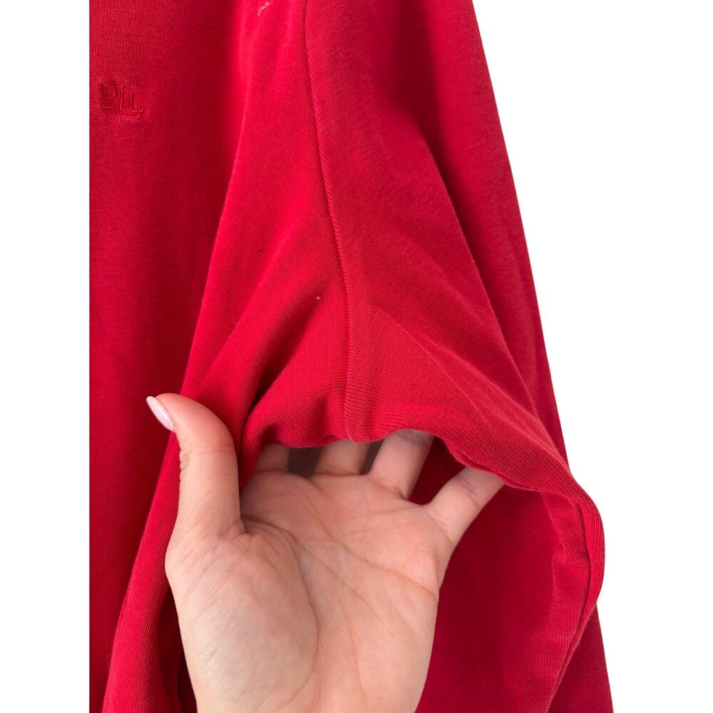 Lauren Ralph Lauren Red Long Sleeve Cotton Shirt 2X - Picture 6 of 9
